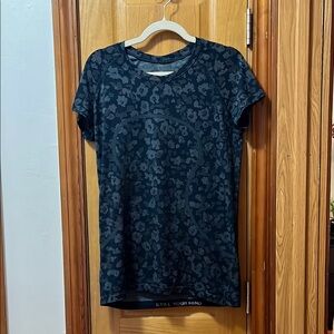 Blue Patterned Women's Top